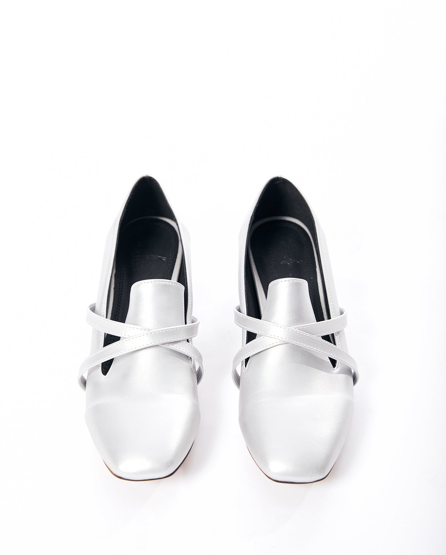 LE-17 Silver Block Heel